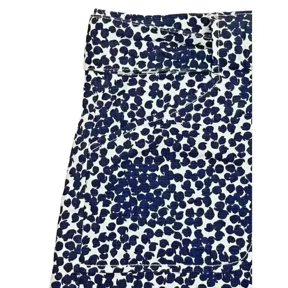 Ann Taylor Loft Navy White Belted Shorts Size 10 - Picture 6 of 7